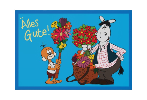 Postkarte &quot;Älles Gute!&quot;